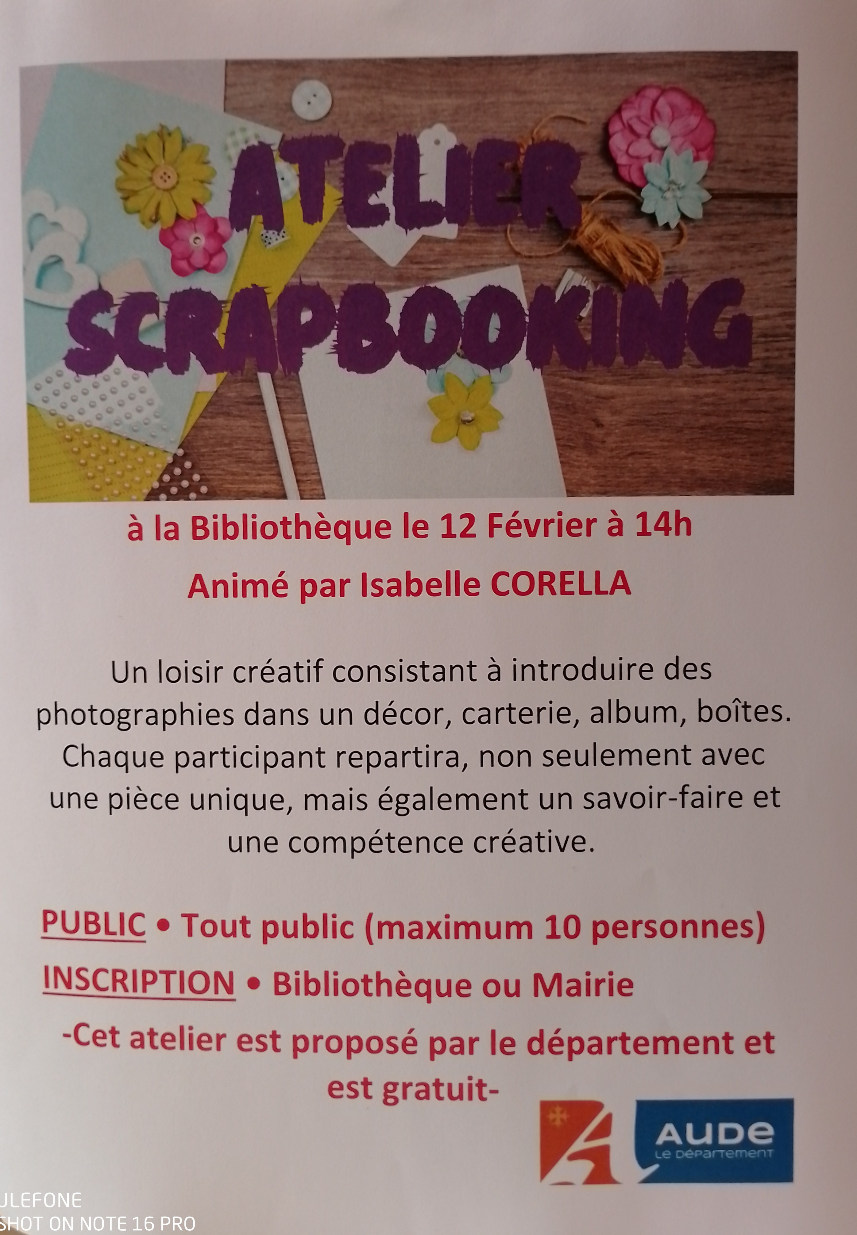 ATELIER SCRAPBOOKING